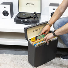 Carica l'immagine nel visualizzatore di Gallery, GIRADISCHI IN VALIGETTA IN PELLE 33-45-78 GIRI+BLUETOOTH+USB+ALTOPARLANTI INTEGRATI