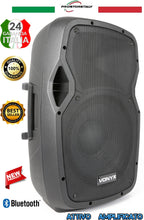 Carica l'immagine nel visualizzatore di Gallery, CASSA AUDIO AMPLIFICATA ATTIVA POTENTE. 600W WOOFER 12" BLUETOOTH USB-SD-DISPLAY