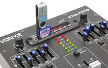 Carica l'immagine nel visualizzatore di Gallery, MIXER AUDIO PRO 3/4 CANALI+BLUETOOTH+8 EFFETTI VOCE+ING.USB-SD+EQUALIZZATORE TOP