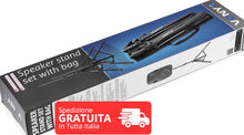 Cargar imagen en el visor de la galería, Coppia Stativi Supporti Treppiedi per Casse Acustiche + Borsa