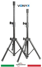 Carica l'immagine nel visualizzatore di Gallery, Coppia di Stativi Compact per Casse Audio Supporti per Diffusori Stand Treppiedi