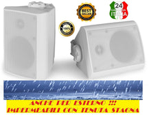 Carica l'immagine nel visualizzatore di Gallery, IMPIANTO AUDIO FILODIFFUSIONE ESTERNO 4 CASSE+AMPLIFICATORE+RADIO FM+BLUETOOTH+100 metri cavo