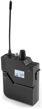 Carica l'immagine nel visualizzatore di Gallery, COPPIA MICROFONI 1GELATO+1ARCHETTO SENZA FILI WIRELESS UHF+VALIGETTA 2x20 CANALI