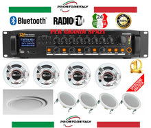 Carica l'immagine nel visualizzatore di Gallery, IMPIANTO AUDIO FILODIFFUSIONE PER GRANDI SPAZI FINO A 500-2000 METRI QUADRI