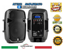 Carica l'immagine nel visualizzatore di Gallery, CASSA AUDIO AMPLIFICATA ATTIVA 200 WATT WOOFER 8" 10 CM BLUETOOTH USB-SD-DISPLAY