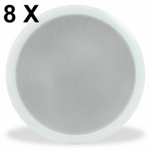 Carica l'immagine nel visualizzatore di Gallery, IMPIANTO AUDIO ATTIVO FILODIFFUSIONE Amplificatore+8 Altoparlanti incasso da 5'. 100 Watt. Bluetooth