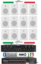 Carica l'immagine nel visualizzatore di Gallery, IMPIANTO AUDIO FILODIFFUSIONE ESTERNO+12 CASSE +AMPLIFICATORE+RADIO FM+BLUETOOTH