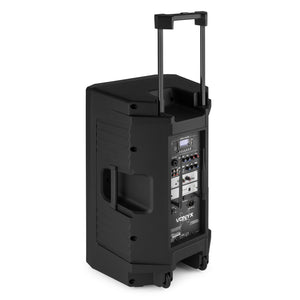 Altoparlante Professionale Portatile 15'+2 Microfoni Wireless UHF + Batteria