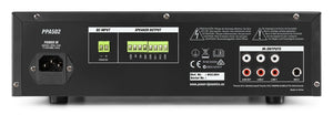 AMPLIFICATORE AUDIO FILODIFFUSIONE LOCALI 100 WATT 2 ZONE+USB SD BLUETOOTH