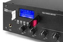 Carica l&#39;immagine nel visualizzatore di Gallery, AMPLIFICATORE AUDIO FILODIFFUSIONE LOCALI 100 WATT 2 ZONE+USB SD BLUETOOTH
