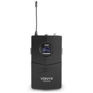 COPPIA MICROFONI : 1 ARCHETTO + 1 PALMARE WIRELESS UHF CON DISPLAY + VALIGETTA