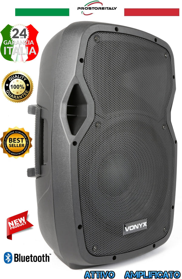 CASSA AUDIO AMPLIFICATA ATTIVA POTENTE. 600W WOOFER 12" BLUETOOTH USB-SD-DISPLAY
