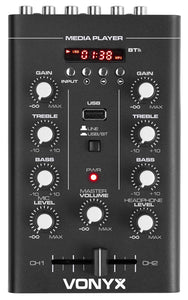 STM500BT MIXER A 2 CANALI USB / MP3 / BLUETOOTH - Prostoreitaly.com