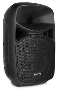 IMPIANTO AUDIO AMPLIFICATO : 2 CASSE 1000 W MAX LED WOOFER 15"+BLUETOOTH+STATIVI