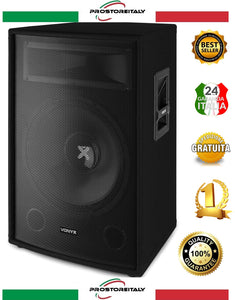 CASSA AUDIO ACUSTICA PASSIVA 500W WOOFER 10" ALTOPARLANTI PROFESSIONALI QUALITA'