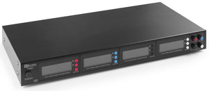 SET DI 4 MICROFONI PORTATILI CUFFIE PROFESSIONALI WIRELESS UHF 4X50 CANALI