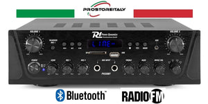 AMPLIFICATORE AUDIO 100W  FILODIFFUSIONE 2 USCITE ALTOPARLANTI REGOLABILI SINGOLARMENTE