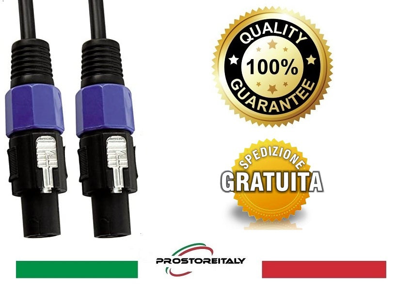 Cavo Audio di alimentazione McVoice, 10 Metri cm 1.5 Spina Spina Spedizione Compresa