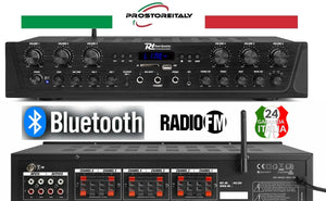 SISTEMA DI AMPLIFICAZIONE AUDIO FILODIFFUSIONE A 6 ZONE PV260BT 600W