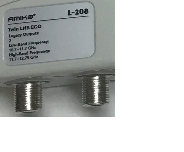 Lnb Sat doppia uscita  0,1 dB HD 4K L-208