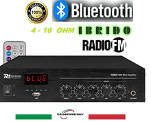 Laden Sie das Bild in den Galerie-Viewer, KIT AUDIO2 PDM45 FILODIFFUSIONE BLUETOOTH+USB+RADIO FM+TELECOMANDO+6 CASSE DA INCASSO+SWITCH
