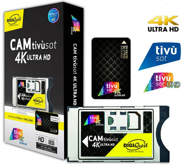 CAM tivùsat 4K ULTRA HD con smart card 4K