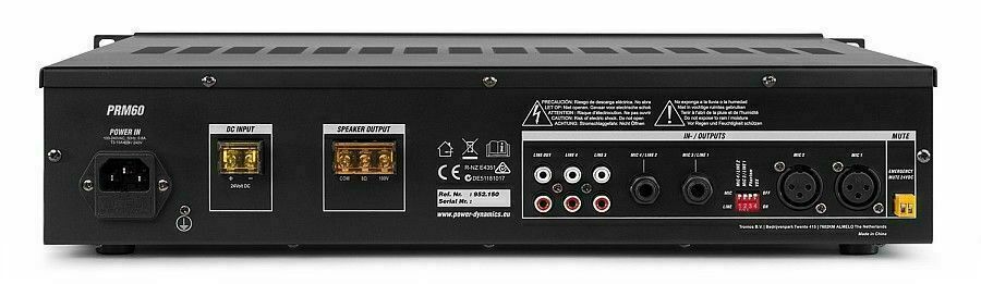 AMPLIFICATORE COMBO 100V / 4-16 OHM 400W BLUETOOTH + TELECOMANDO + DISPLAY  + USB/SD