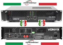 Carica l&#39;immagine nel visualizzatore di Gallery, AMPLIFICATORE AUDIO PROFESSIONALE PA VXA-3000 2 X 1500W 4-8 ohm
